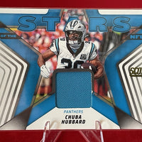 Chuba Hubbard 2025 Score Stars of the NFL Jersey Card #SNJ-CHD