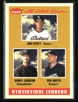 Peavy  Randy Johnson  Sheets 2005 Fleer Tradition Stat Leaders Series Mint Card #2
