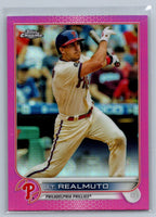 J.T. Realmuto 2022 Topps Chrome Pink Refractor Series Mint Card #13
