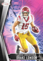 Drake London 2022 Sage Series Mint Rookie Card #158
