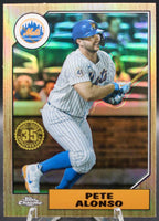 Pete Alonso 2022 Topps Chrome 1987 Topps Baseball Series Mint Card #87BC-10
