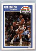 Alex English 1989 1990 Fleer Series Mint Card #40
