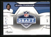 Earl Thomas 2010 Panini Prestige NFL Draft Series Mint Card #18
