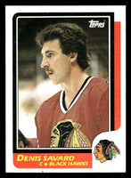 Denis Savard 1986 1987 Topps Series Card #7
