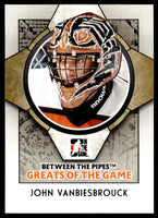 John Vanbiesbrouck 2008 2009 In The Game Between Pipes Series Card #87
