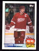 Steve Yzerman 1990 1991 Topps Team Scoring Leaders Card #19
