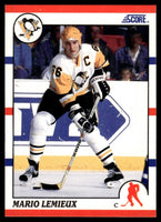 Mario Lemieux 1990 1991 Score Card #2
