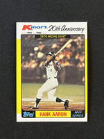 Hank Aaron 1982 Topps Kmart 20th Anniversary Series Mint Card #43
