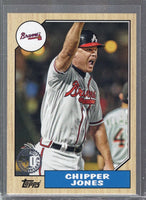 Chipper Jones 2017 Topps 1987 Topps Baseball 30th Anniversary Series Mint Card #87-96
