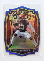 Odell Beckham Jr.  2020 Panini Select Premier Blue Prizm Die Cut Series Mint Card #124
