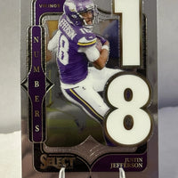 Justin Jefferson 2024 Panini Select Numbers Series Mint Card #1