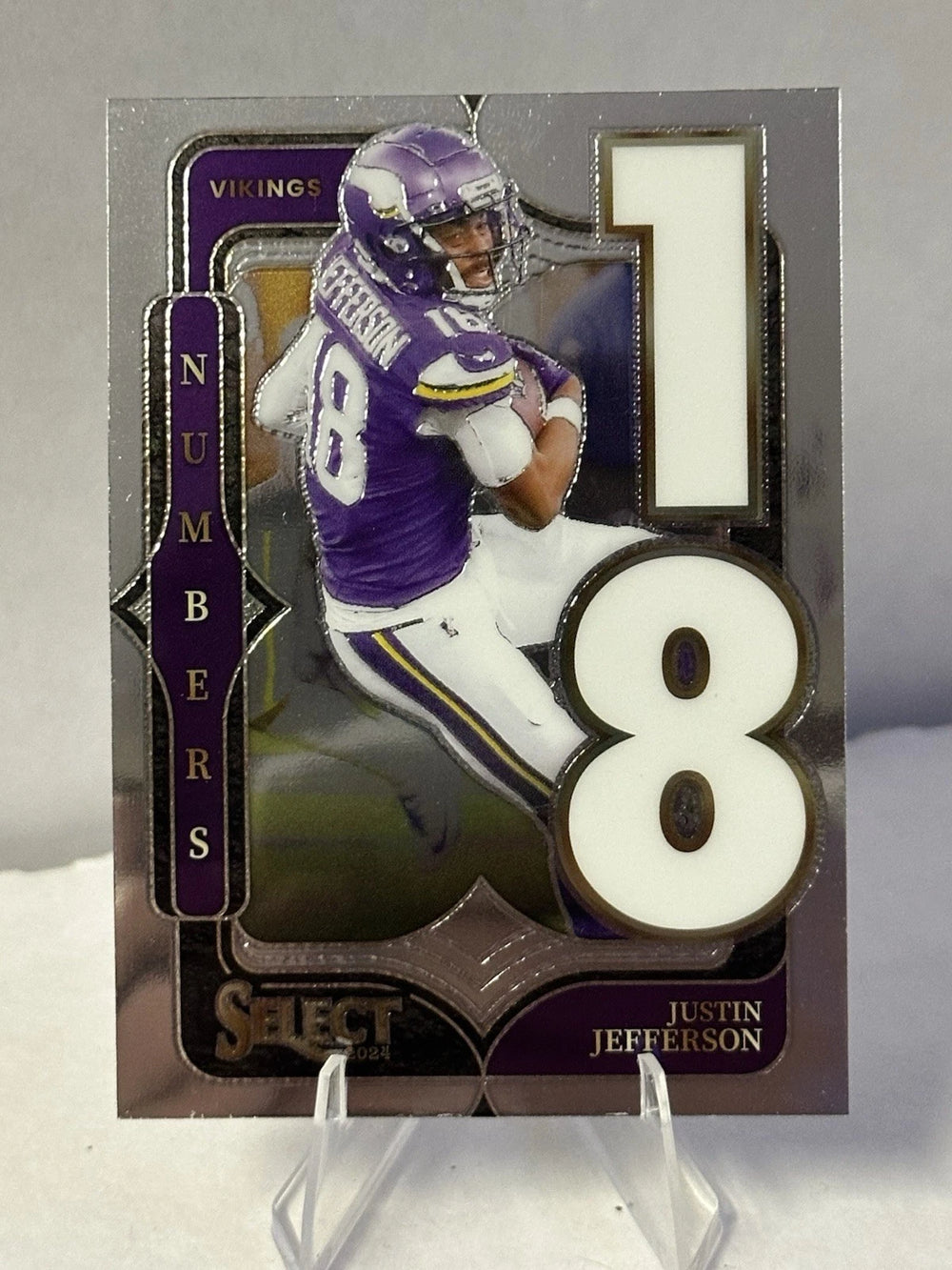 Justin Jefferson 2024 Panini Select Numbers Series Mint Card #1