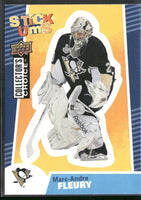 Marc-Andre Fleury 2009 2010 Collector's Choice Stick Um's Card #SU24
