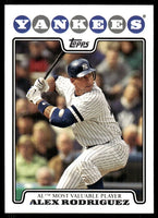Alex Rodriguez 2008 Topps Series Mint Card #256
