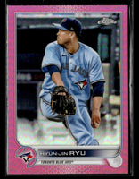 Hyun-Jin Ryu 2022 Topps Chrome Pink Refractor Series Mint Card #122
