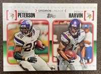 Adrian Peterson & Percy Harvin 2010 Topps Gridiron Lineage Series Mint Card #GL-PH
