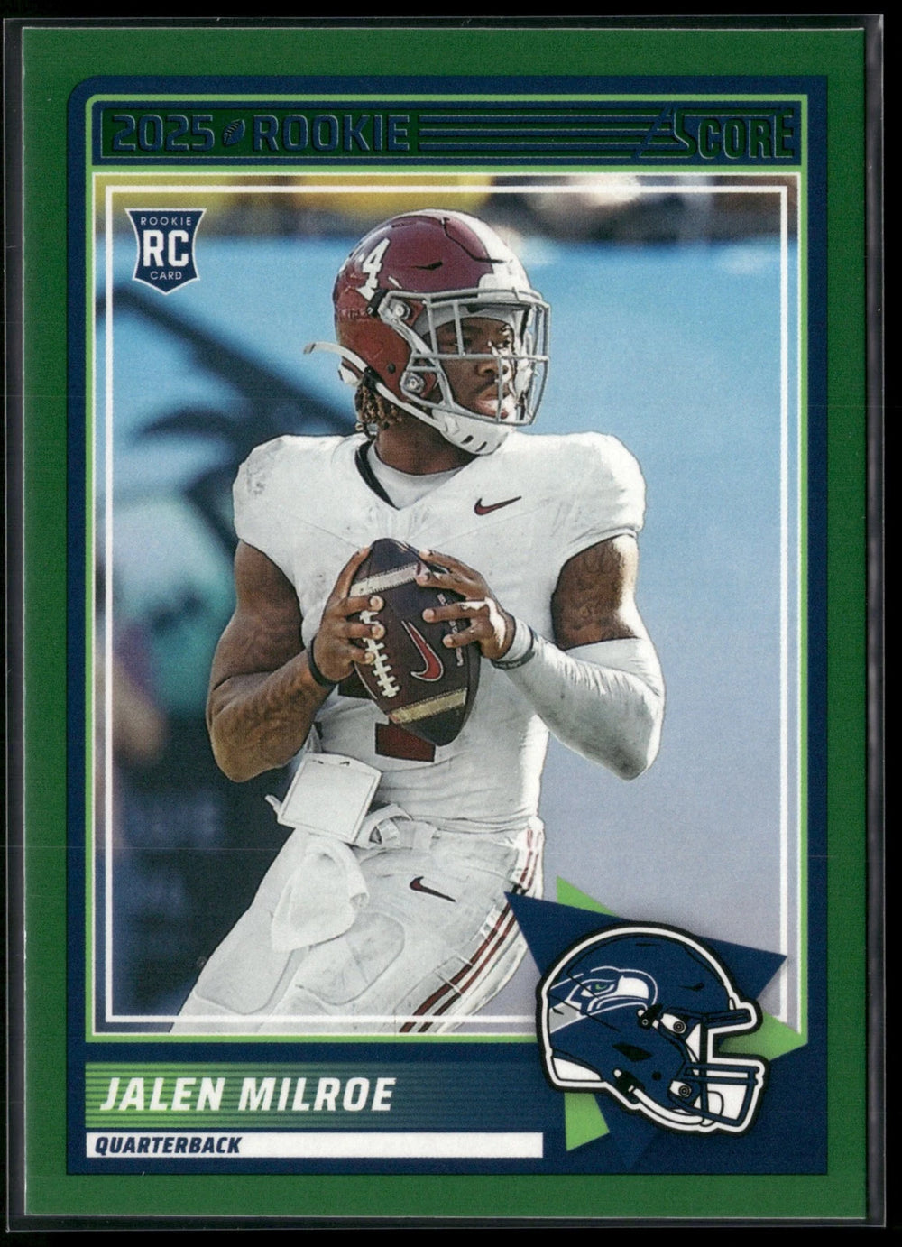 Jalen Milroe 2025 Score Green Mint Rookie Card #29