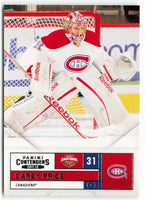 Carey Price 2011 2012 Panini Contenders Card #31
