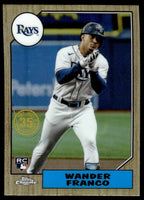 Wander Franco 2022 Topps Chrome 1987 Topps 35th Anniversary  Series Mint Card #87BC-13
