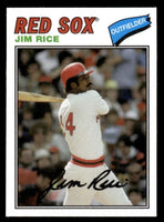 Jim Rice 2012 Topps Archives 1977 Cloth Sticker Series Mint Card #77C-JR
