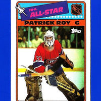 Patrick Roy 1988 1989 Topps Stickers Card #12