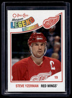 Steve Yzerman 2010 2011 O-Pee-Chee Marquee Legend Series Card #595
