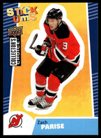 Zach Parise 2009 2010 Collector's Choice Stick Um's Card #SU16
