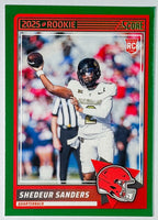 Shedeur Sanders 2025 Score Green Mint Rookie Card #15
