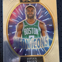 Jaylen Brown 2024 2025 Panini Select Neon Icon Series Mint Card #12