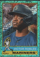 Victor Robles 2025 Topps Heritage Aqua Sparkle Series Mint Card #268
