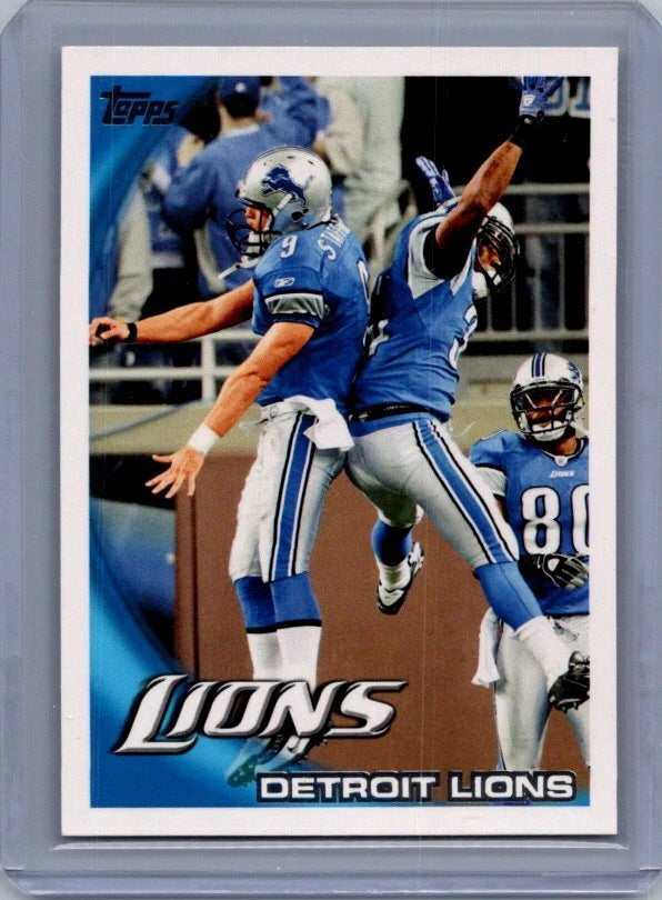 Detroit Lions 2010 Topps Series Mint Card #117