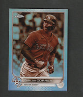 Carlos Correa 2022 Topps Chrome Sepia Refractor Series Mint Card #213
