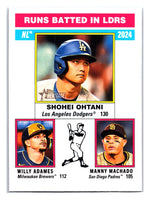 Shohei Ohtani 2025 Topps Heritage RBI Leaders Series Mint Card #195
