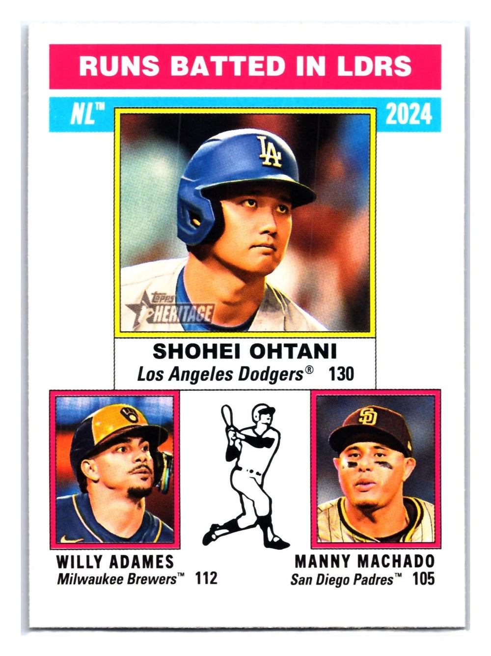 Shohei Ohtani 2025 Topps Heritage RBI Leaders Series Mint Card #195