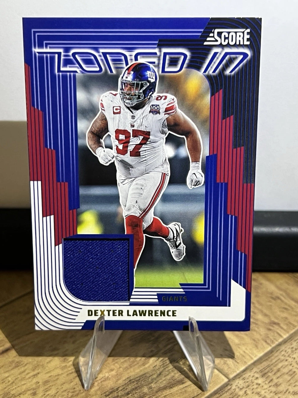 Dexter Lawrence 2025 Score Zoned In Jersey Card #ZON-DLE