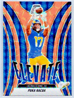 Puka Nacua 2025 Panini Mosaic Elevate Orange Prizm Series Mint Card #18
