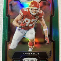 Travis Kelce 2023 Panini Prizm Green Series Mint Card #151