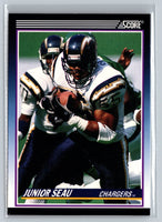 Junior Seau 1990 Score Rookie & Traded Series Mint Card #65T
