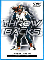 Caleb Williams 2025 Score Throw Backs Series Mint Insert Card #4
