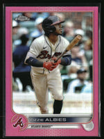 Ozzie Albies 2022 Topps Chrome Pink Refractor Series Mint Card #205
