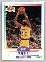 James Worthy 1990 1991 Fleer Series Card #97
