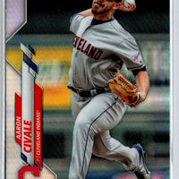 Aaron Civale 2020 Topps Chrome Refractor Series Rookie Card #143