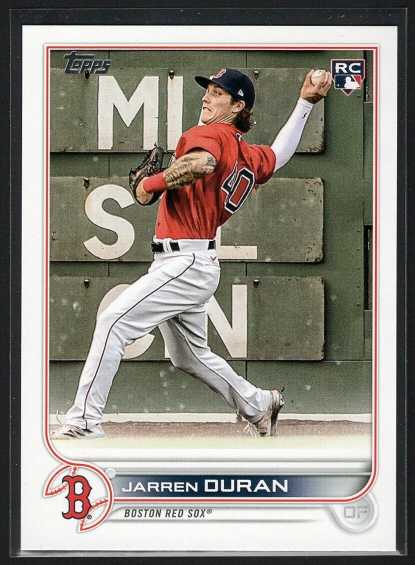 Jarren Duran 2022 Topps Rookie Image Variations Series Mint Card #187