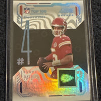 Patrick Mahomes II 2025 Score Football Top 100 Mint Card #4