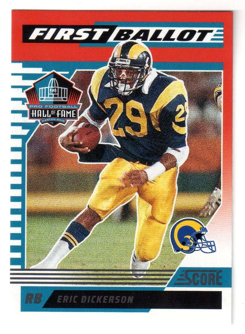 Eric Dickerson 2025 Score First Ballot Series Mint Insert Card #4