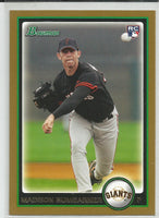 Madison Bumgarner 2010 Bowman Gold Series Mint Rookie Card #206
