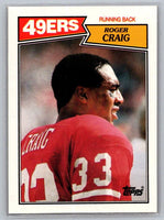 Roger Craig 1987 Topps Series Mint Card #113
