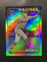 Alek Jacob 2024 Topps Update Rainbow Foil Card #US66
