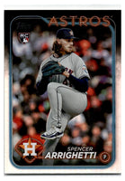 Spencer Arrighetti 2024 Topps Update Rainbow Foil Card #US52
