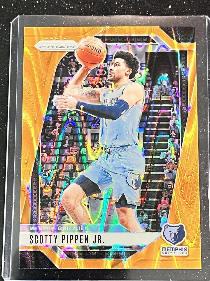 Scotty Pippen Jr 2024  2025 Panini Prizm Orange Seismic Prizm Series Mint Card #95. Only 199 made (Copy)